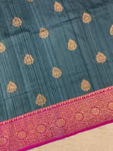 Pure handloom Banarasi Tussar Saree