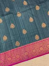 Pure handloom Banarasi Tussar Saree