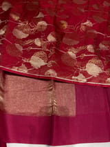 Pink Banarasi Tissue with Designer blouse SS50381
