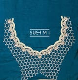 Mint Pure Organza Saree with heavy Handwork