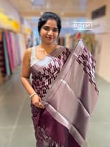 Winish Brown Banarasi chinia brocade saree SS5096