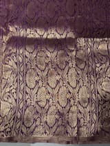 Purple Borderless Poona Silk Saree