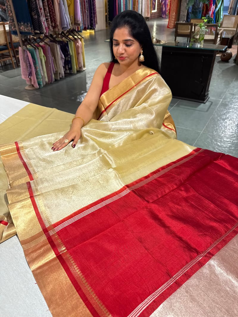 Pastel Yellow Handloom Tissue