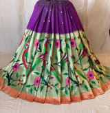 Violet Pure Paithani lehanga : S62F133