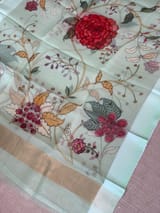 Mint Blue Banarasi Chiniya Silk 3-pc Suit set : SS62J09