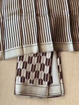 Coffee Brown Banarasi chinia brocade saree SS5090
