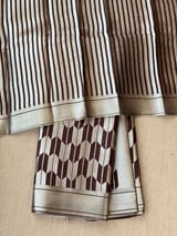 Coffee Brown Banarasi chinia brocade saree SS5090