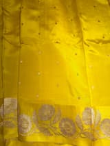 Yellow Poona Silk Saree