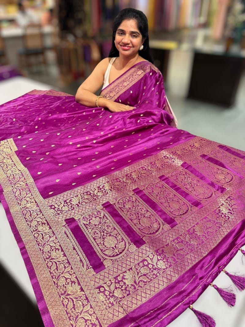 Majenta Mashru Silk Saree SS50532
