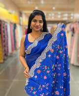 Pure Organza Handwork Saree with heavy Designer Blouse