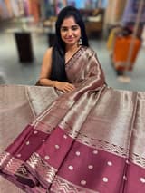 Brown Banarasi Brocade Silk Saree SS5079