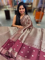 Brown Banarasi Brocade Silk Saree SS5079