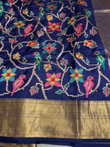 Blue Kanjeevaram soft silk with embroidery SS50124