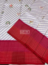 Designer Ikkath Printed Silk Saree