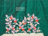 Ruby Pink Banarasi Jute Tissue stripes saree DSCL042