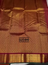 Maroon Kanjeevaram Saree with vaira oosi stripes SS50154