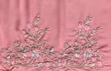 Violet  Pure Organza heavy handwork saree