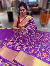 Kanjeevaram soft silk with embroidery