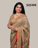 Designer crepe saree
