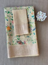 Printed Chanderi Silk Saree SS50367