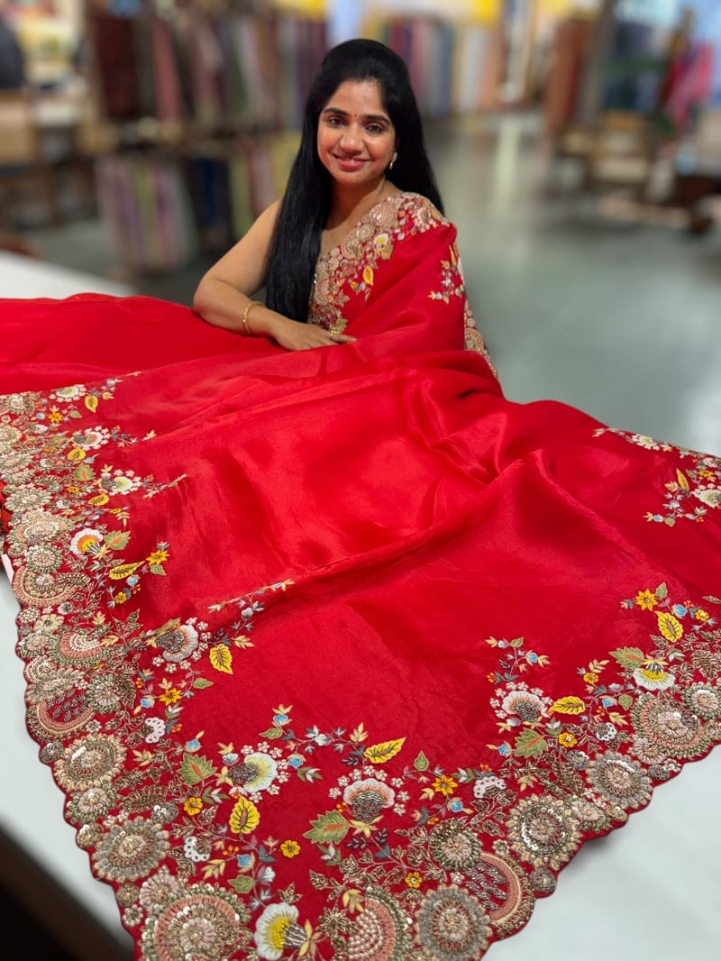 Anita Dongre inspired heavy handwork Saree