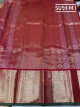 Parrot Green Tissue Vintage Kanjeevaram : S62F122