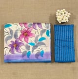 Pure silk Saree with hand paint