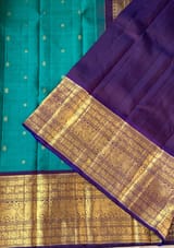 Emerald Green vintage kanjeevaram saree : S62F158