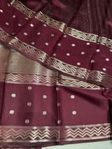 Brown Banarasi Brocade Silk Saree SS5079