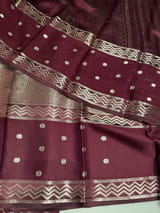 Brown Banarasi Brocade Silk Saree SS5079