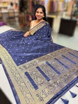 Navy Mashru Silk Saree SS50533