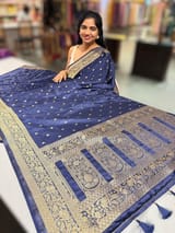 Navy Mashru Silk Saree SS50533