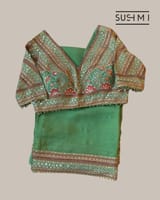 Mint Designer Organza saree SS50246