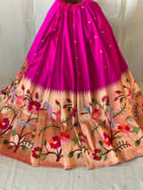 Dark Pink Pure Paithani lehanga : S62F135