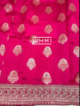 Pink Designer Banarasi Silk Saree