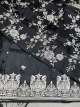 Black Organza with embroidery SS50277
