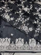 Black Organza with embroidery SS50277