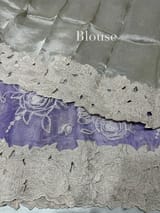 LilacDesigner Tissue with embroidery