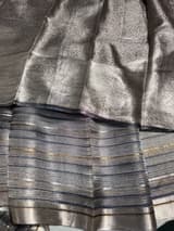 Blue Handloom Tissue Saree