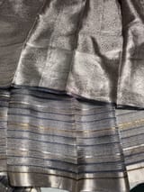 Blue Handloom Tissue Saree