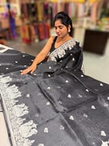 Black Organza with embroidery SS50277