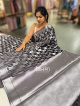 Black Banarasi chinia brocade saree SS5094