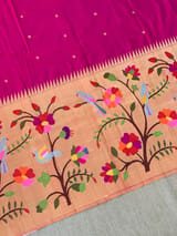 Dark Pink Pure Paithani lehanga : S62F135