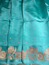 Seablue Poona Silk Saree