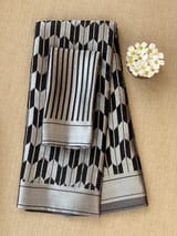 Black Banarasi chinia brocade saree SS5094