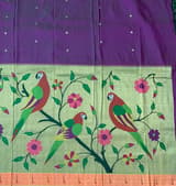 Violet Pure Paithani lehanga : S62F133