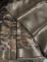 Dark Olive/ Deep mehendi Green Printed Banarasi Cotton Tissue SS50558