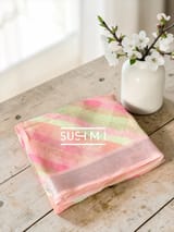 Floral printed handloom lenin saree