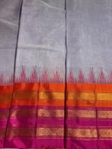 Lilac ponduru khadi jamdani Saree SS50360