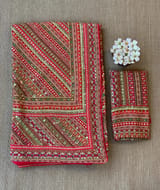 Designer Printed Crepe Silk Saree